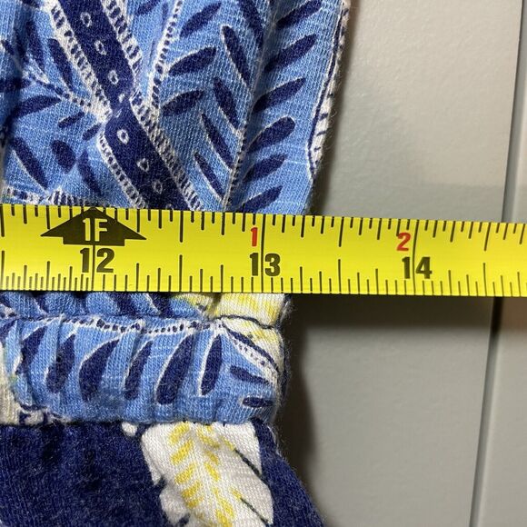 T by Talbots Floral Drawstring Waist Pocket Cap Sleeve Casual T-Shirt Dress Sz P - Picture 11 of 13